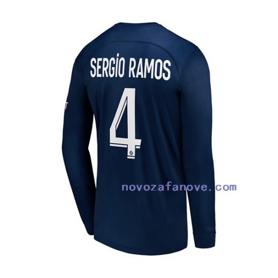 Nogometni Dres Paris Saint-Germain Sergio Ramos 4 Muški Domaći 2022-2023 Dugim Rukavima