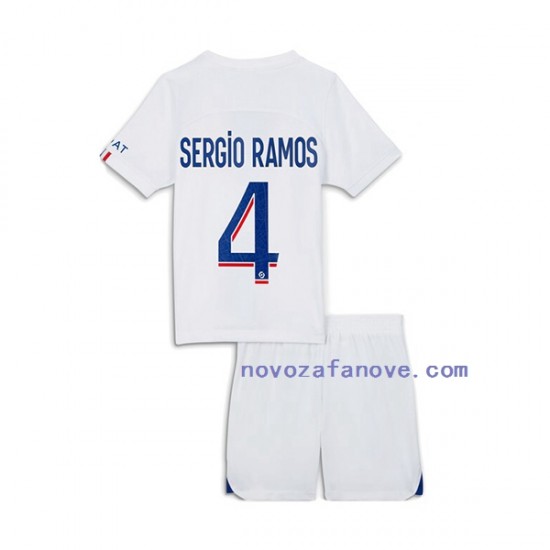 Nogometni Dres Paris Saint-Germain Sergio Ramos 4 Dječji Treći 2022-2023 Kratkih Rukava