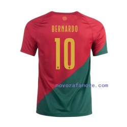 Nogometni Dres Portugal Bernardo 10 Muški Domaći Svjetsko prvenstvo 2022 Kratkih Rukava