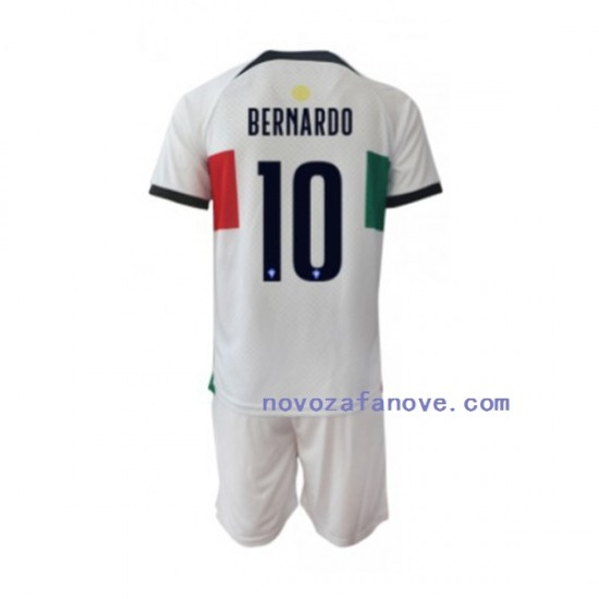 Nogometni Dres Portugal Bernardo 10 Dječji Gostujući Svjetsko prvenstvo 2022 Kratkih Rukava