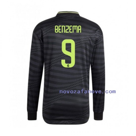 Nogometni Dres Real Madrid Karim Benzema 9 Muški Treći 2022-2023 Dugim Rukavima