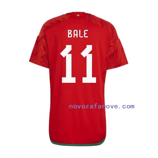 Nogometni Dres Wales Bale 11 Muški Domaći Svjetsko prvenstvo 2022 Kratkih Rukava