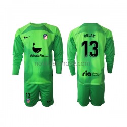 Nogometni Dres Atlético Madrid Jan Oblak 13 Golmanski Dječji Domaći 2022-2023 Dugim Rukavima