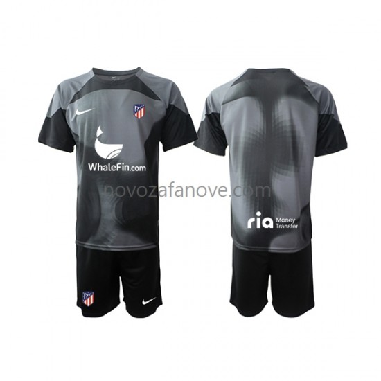 Nogometni Dres Atlético Madrid Golmanski Dječji Gostujući 2022-2023 Kratkih Rukava