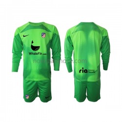 Nogometni Dres Atlético Madrid Golmanski Dječji Domaći 2022-2023 Dugim Rukavima