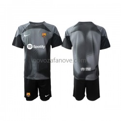 Nogometni Dres FC Barcelona Golmanski Dječji Gostujući 2022-2023 Kratkih Rukava