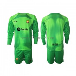 Nogometni Dres FC Barcelona Golmanski Dječji Domaći 2022-2023 Dugim Rukavima