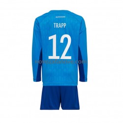 Nogometni Dres Njemačka TRAPP 12 Golmanski Dječji Domaći Svjetsko prvenstvo 2022 Dugim Rukavima