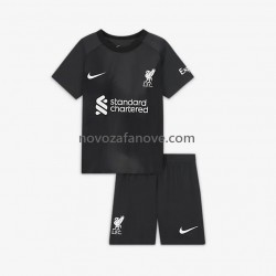 Nogometni Dres Liverpool Golmanski Dječji Gostujući 2022-2023 Kratkih Rukava