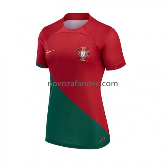 Nogometni Dres Portugal Ženska Domaći Svjetsko prvenstvo 2022 Kratkih Rukava