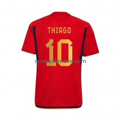 Nogometni Dres Španjolska Thiago 10 Muški Domaći Svjetsko prvenstvo 2022 Kratkih Rukava