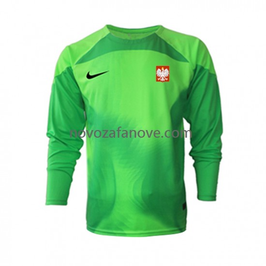 Nogometni Dres Poljska Golmanski Muški Domaći Svjetsko prvenstvo 2022 Dugim Rukavima