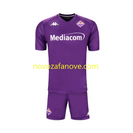 Nogometni Dres ACF Fiorentina Dječji Domaći 2024-2025 Kratkih Rukava