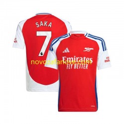Nogometni Dres Arsenal Bukayo Saka 7 Muški Domaći 2024-2025 Kratkih Rukava