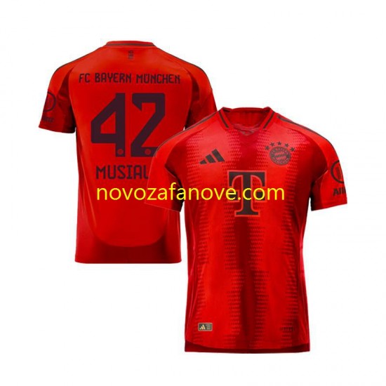 Nogometni Dres FC Bayern München Jamal Musiala 42 Muški Domaći 2024-2025 Kratkih Rukava