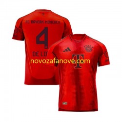 Nogometni Dres FC Bayern München Matthijs de Ligt 4 Muški Domaći 2024-2025 Kratkih Rukava