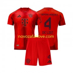 Nogometni Dres FC Bayern München Matthijs de Ligt 4 Dječji Domaći 2024-2025 Kratkih Rukava