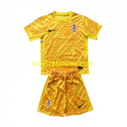 Nogometni Dres Hrvatska Golmanski Dječji Domaći Euro 2024 Kratkih Rukava