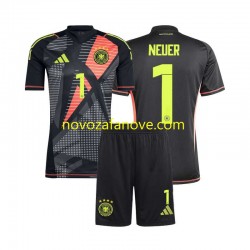 Nogometni Dres Njemačka Manuel Neuer 1 Golmanski Dječji Domaći Euro 2024 Kratkih Rukava