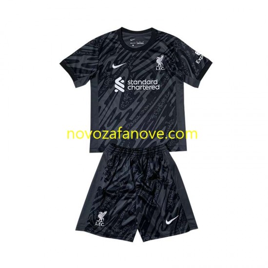 Nogometni Dres Liverpool Golmanski Dječji Domaći 2024-2025 Kratkih Rukava