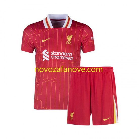 Nogometni Dres Liverpool Dječji Domaći 2024-2025 Kratkih Rukava