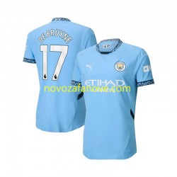 Nogometni Dres Manchester City Kevin De Bruyne 17 Muški Domaći 2024-2025 Kratkih Rukava