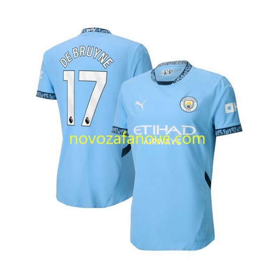 Nogometni Dres Manchester City Kevin De Bruyne 17 Muški Domaći 2024-2025 Kratkih Rukava