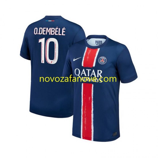 Nogometni Dres Paris Saint-Germain Ousmane Dembele 10 Muški Domaći 2024-2025 Kratkih Rukava
