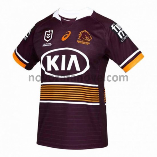 Nogometni Dres Brisbane Broncos Rugby Domaći 2021 Kratkih Rukava