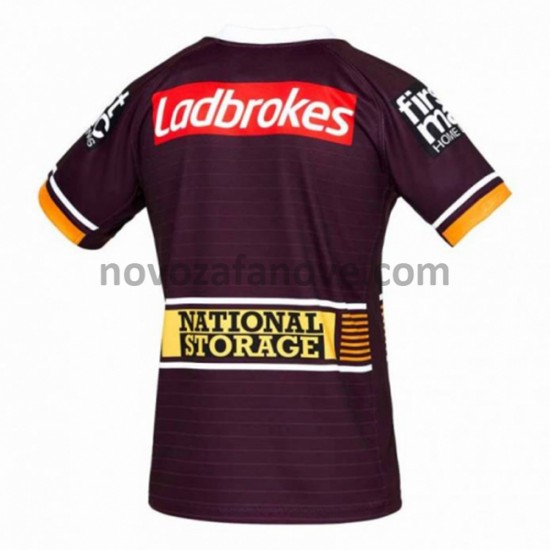 Nogometni Dres Brisbane Broncos Rugby Domaći 2021 Kratkih Rukava