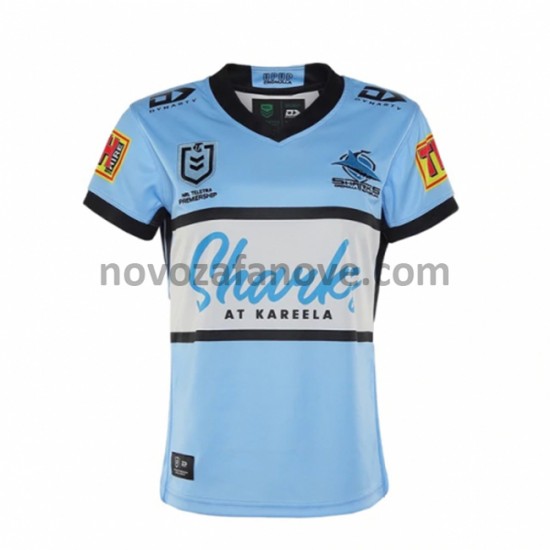 Nogometni Dres Cronulla Sutherland Sharks Rugby Domaći 2021 Kratkih Rukava