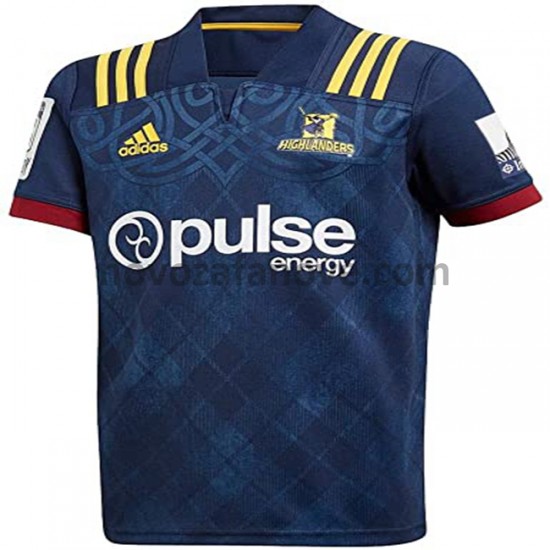 Nogometni Dres Dunedin Highlanders Rugby Domaći 2020 Kratkih Rukava