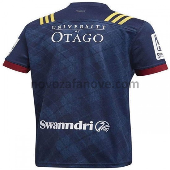 Nogometni Dres Dunedin Highlanders Rugby Domaći 2020 Kratkih Rukava
