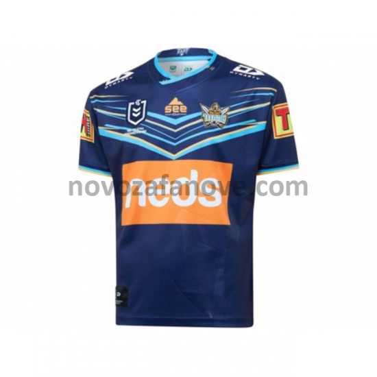 Nogometni Dres Gold Coast Titans Rugby Domaći 2020 Kratkih Rukava